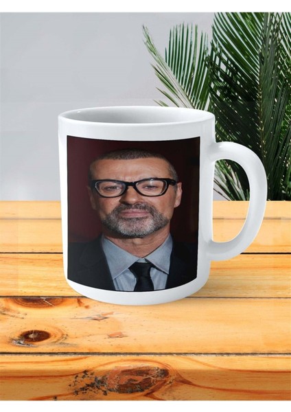 George Michael Baskılı Kupa Bardak Kişiye Özel Desen 3