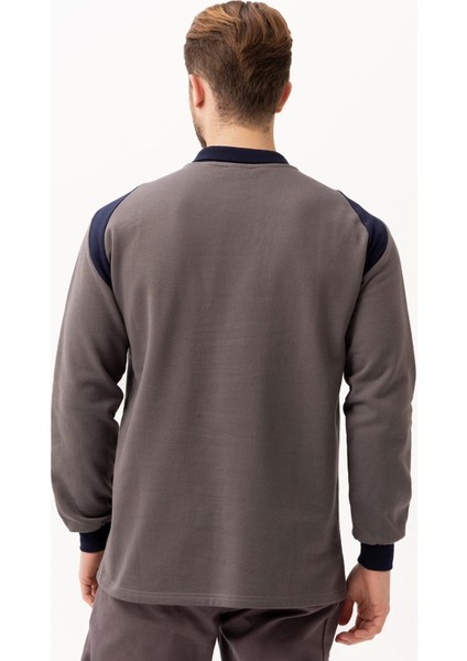 Flora Polo Yaka Sweatshirt - Uzun Kollu, Rahat Kesim, Pamuklu, Günlük ve Iş Kullanımı Için modelleri