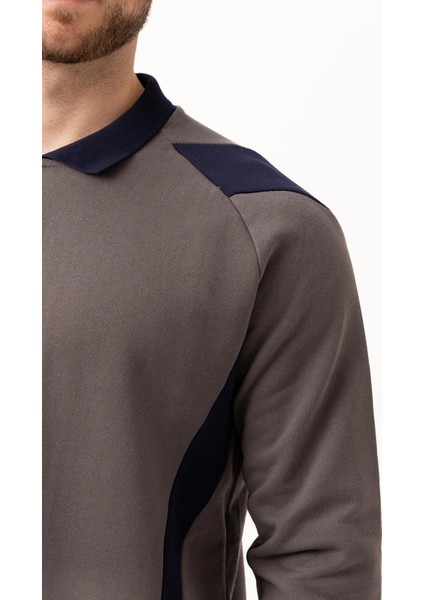 Flora Polo Yaka Sweatshirt - Uzun Kollu, Rahat Kesim, Pamuklu, Günlük ve Iş Kullanımı Için fırsatları