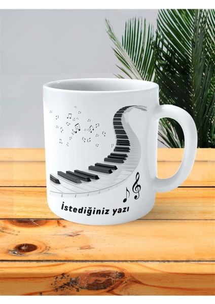 Piano Baskılı Kupa Bardak Kişiye Özel Model 3 fiyatları
