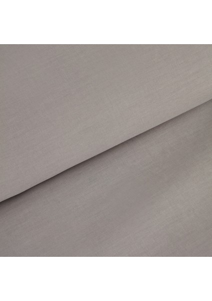 Pure Ruffle %100 Pamuk Çift Kişilik Nevresim Takımı Açık Gri