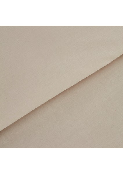 Pure Ruffle %100 Pamuk King Size Nevresim Takımı Ekru