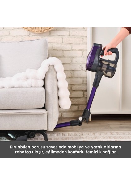 Vantuz Power Up Max Dikey Süpürge Grape Purple fiyatları