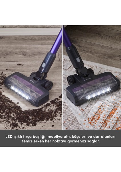 Vantuz Power Up Max Dikey Süpürge Grape Purple modelleri