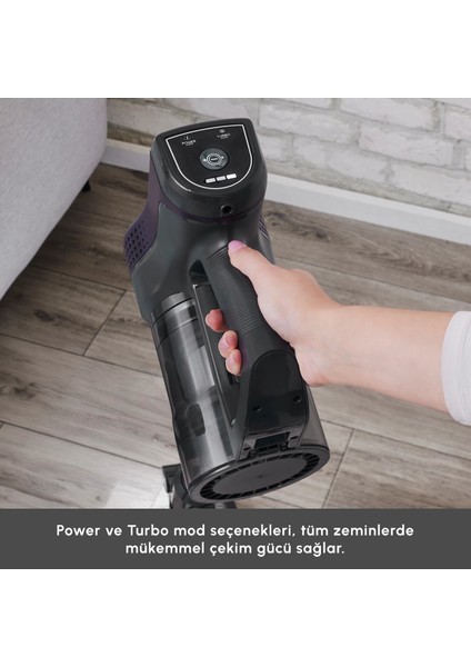 Vantuz Power Up Max Dikey Süpürge Grape Purple fırsatları
