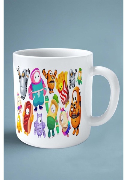 Fallguys Oyun Baskılı Kupa Bardak Çift Taraflı Kişiye Özel Model 4