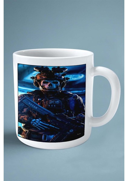 Call Of Duty Oyun Baskılı Kupa Bardak Çift Taraflı Kişiye Özel Model 17