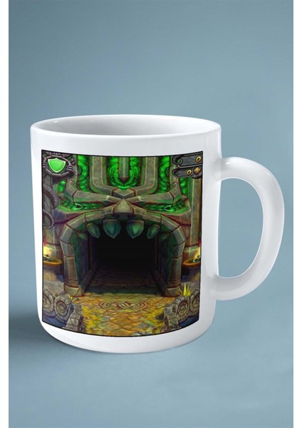Temple Run Mobil Oyun Baskılı Kupa Bardak Çift Taraflı Baskı Kişiye Özel Model 11