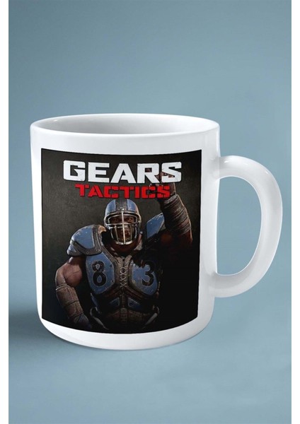 Gears Oyun Baskılı Kupa Bardak Çift Taraflı Kişiye Özel Model 4