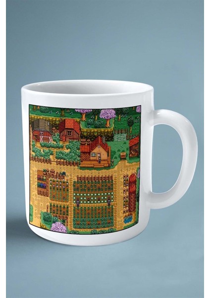 Stardew Valley Oyun Baskılı Kupa Bardak Çift Taraflı Kişiye Özel Model 8