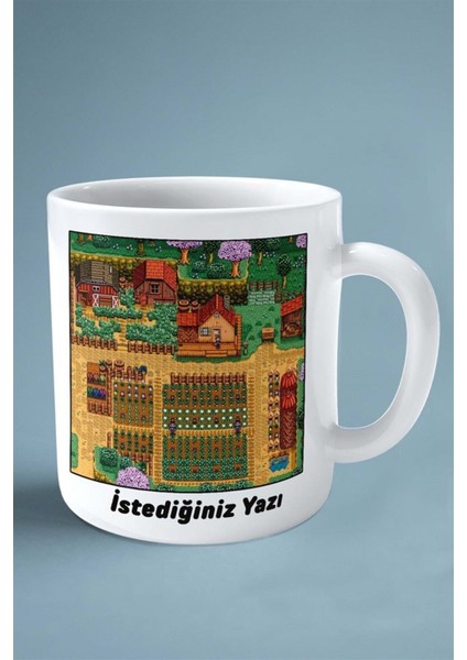 Stardew Valley Oyun Baskılı Kupa Bardak Çift Taraflı Kişiye Özel Model 8 fiyatları