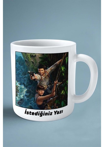 Uncharted 2: Among Thieves Oyun Baskılı Kupa Bardak Çift Taraflı Kişiye Özel Model 7 fiyatları