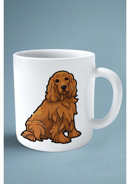 Cocker Spaniel Köpek Isimli Kişiye Özel Baskılı Kupa Bardak En Iyi Dost