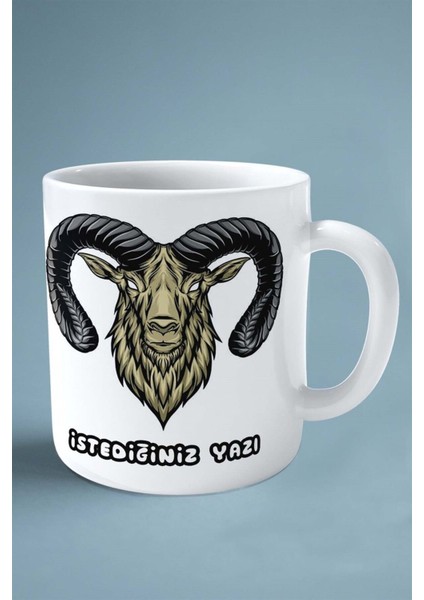 Keçi Baskılı Kupa Bardak Çift Taraflı Kişiye Özel Model 6 fiyatları