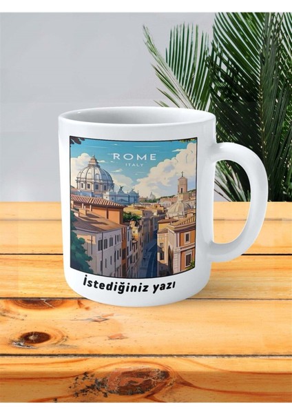 Rome Baskılı Kupa Bardak Kişiye Özel Desen 2 fiyatları