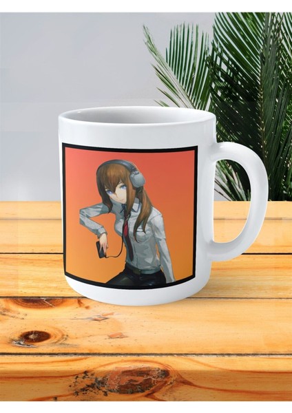 Steins Gate Baskılı Kupa Bardak Kurisu Makise Müzik