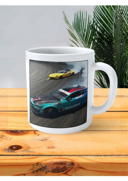 Drift Baskılı Kupa Bardak Kişiye Özel Desen 4