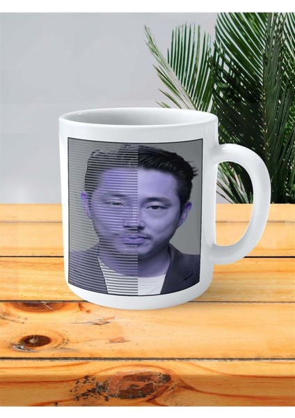 Steven Yeun Baskılı Kupa Bardak Kişiye Özel Desen 3