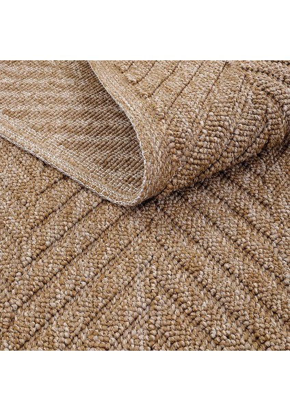 Mirage Kahverengi Kaymaz Tabanlı Makinada Yıkanabilir Bohem Oturma Odası Salon Balkon Kilimi Yolluk