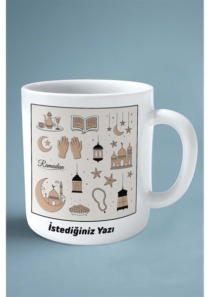 Müslüman Islamiyet Baskılı Kupa Bardak Çift Taraflı Baskı Kişiye Özel Model 10 fiyatları