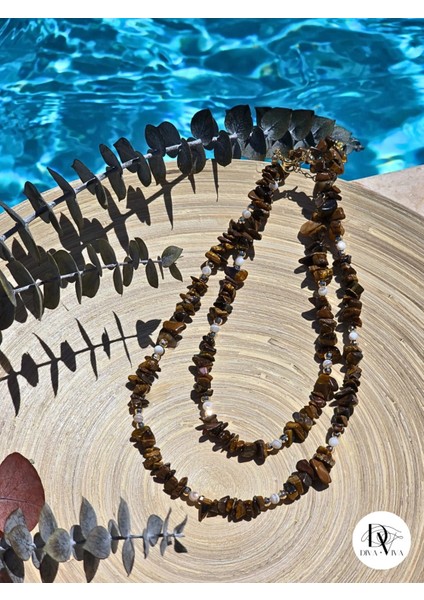 - Tiger Soul Doğal Taş Kadın Kolye