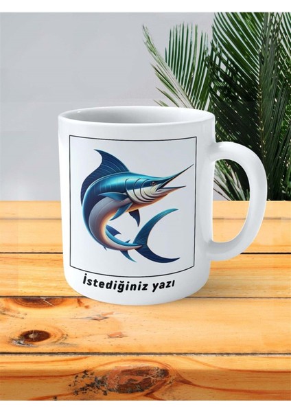 Kılıç Balığı Baskılı Kupa Bardak Kişiye Özel Desen 2 fiyatları
