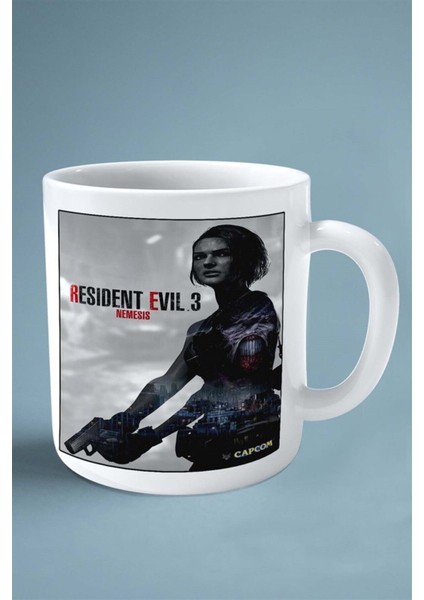 Resident Evil Oyun Baskılı Kupa Bardak Çift Taraflı Kişiye Özel Model 11