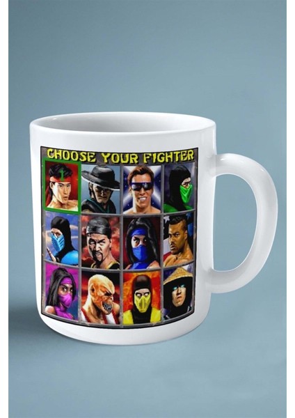 Mortal Kombat Oyun Baskılı Kupa Bardak Çift Taraflı Baskı Kişiye Özel Model 29