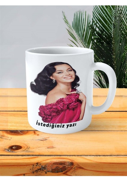 Katy Perry Baskılı Kupa Bardak Kişiye Özel Model 4 fiyatları