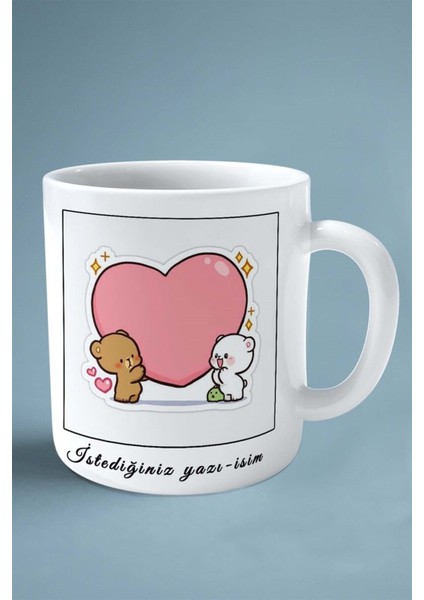 Sevgililer Günü Sevgili Kişiye Özel Baskılı Kupa Bardak Çift Taraflı Baskı Model 101 fiyatları