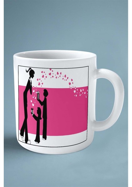 Anneler Günü Anne Hediye Baskılı Kupa Bardak Çift Taraflı Baskı Kişiye Özel Model 102