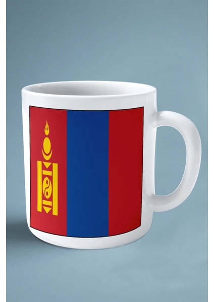 Moldova Bayrak Baskılı Kupa Bardak Çift Taraflı Kişiye Özel