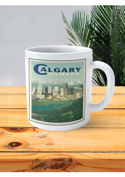 Calgary Baskılı Kupa Bardak Kişiye Özel Desen