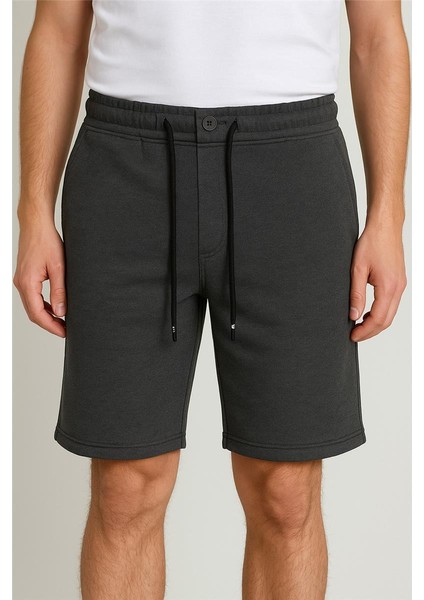 Kumaş Şort Antrasit