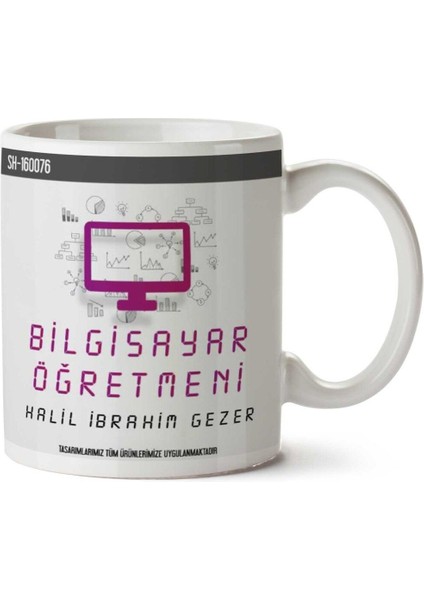 Kişiye Özel Bilgisayar Öğretmeni (2) Kupa Bardak