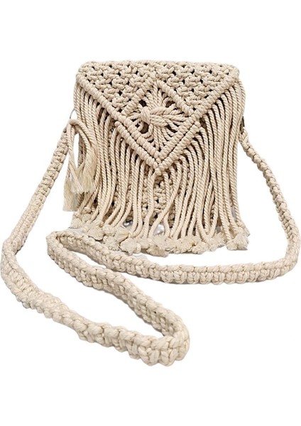 Bej Makrome Çanta, Şık ve Kullanışlı El Yapımı Aksesuar fiyatları