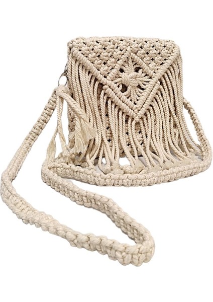 Bej Makrome Çanta, Şık ve Kullanışlı El Yapımı Aksesuar modelleri