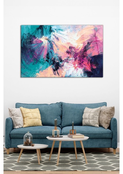 Renk Karnavalı Yatay Cam Tablo, Modern Ev Ofis Dekoru, Hediyelik Duvar Dekorasyonu, Kırılmaz Cam modelleri