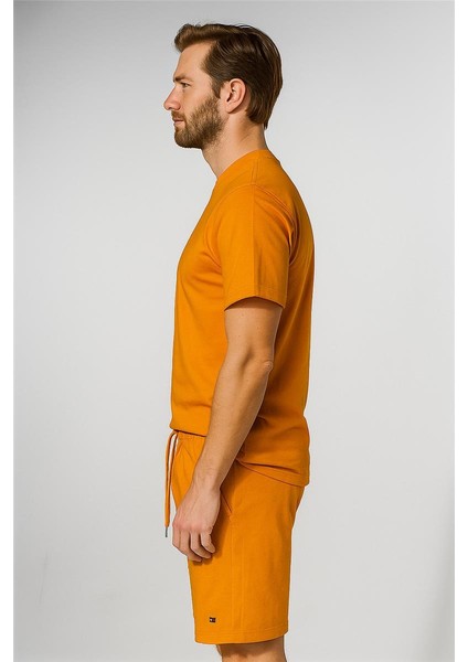 Tommy Şortlu Takım Clasic Düz Turuncu fiyatları