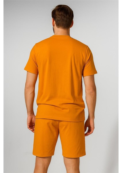 Tommy Şortlu Takım Clasic Düz Turuncu modelleri