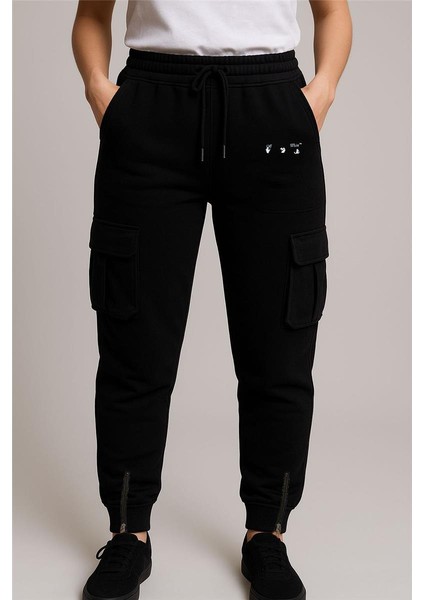 Off White Eşofman Altı Siyah