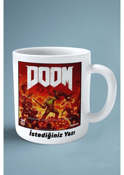 Doom Oyun Baskılı Kupa Bardak Çift Taraflı Kişiye Özel Model 16 fiyatları
