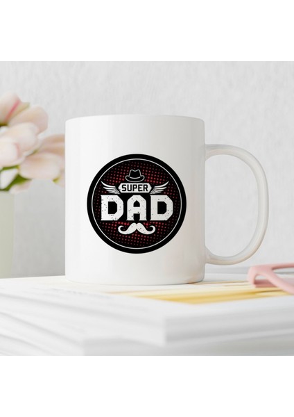 Babalar Günü 17.tasarım Super Dad Kupa Bardak