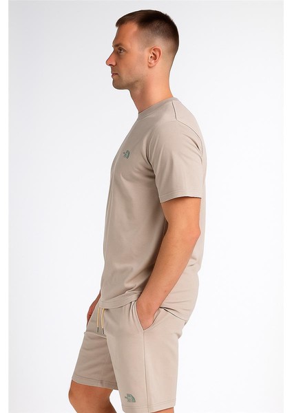 Thenortface Şort + T-Shirt Takım Gri fiyatları