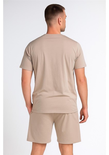 Thenortface Şort + T-Shirt Takım Gri modelleri