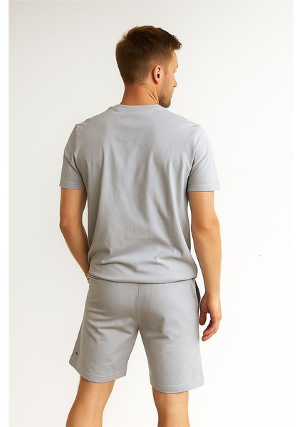 Tommy Şortlu Takım Clasic Düz Gri modelleri