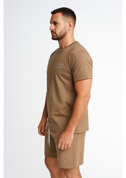 Gantt Şort + T-Shirt Takım Kahverengi fiyatları
