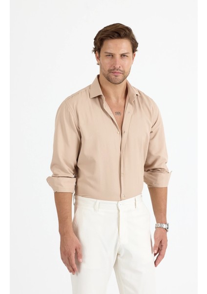 Erkek Regular Fit Bej Gömlek fiyatları
