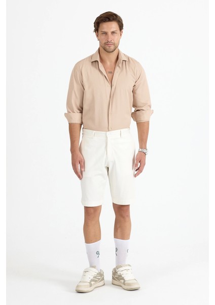 Erkek Regular Fit Bej Gömlek modelleri