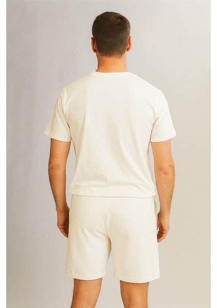 Gantt Şort+T-Shirt Takım Beyaz modelleri